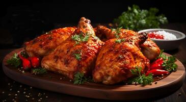 AI generated Delicious California Grilled Chicken Recipe Food photo