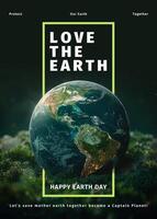 Earth Day Greeting Card Template