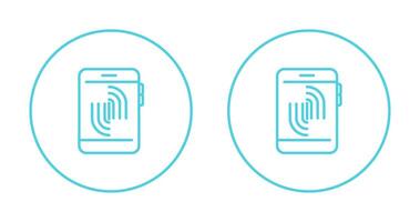 Fingerprint Scanning Vector Icon