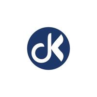 dk y kd letra logo diseño.dk,kd inicial establecido alfabeto icono logo diseño vector