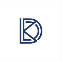 dk and kd letter logo design.dk,kd initial based alphabet icon logo design vector