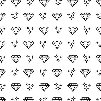 shiny diamond lineart pattern wallpaper background vector illustration