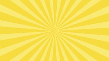 Sun burst or sun rays looping animation background video. color background. video