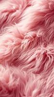 AI generated Soft Embrace Pink Furry Warmth photo