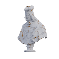 cardeal estátua, 3d renderiza, isolado, perfeito para seu Projeto png