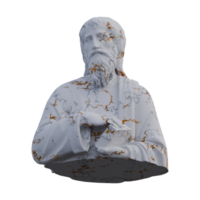 un Santo con un estatua de libro, 3d renders, aislado, Perfecto para tu diseño png