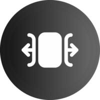 Carousel horizontal Solid black Icon vector