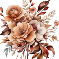 ai generato floreale fiore disegno, digitale dipinto ad olio floreale modello, luccichio fiore disegno, sbalzato fiore modello, lucido fiore la pittura, decorativo fiore design png