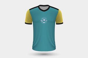 realista fútbol camisa Alemania hogar jersey modelo para fútbol americano equipo. vector