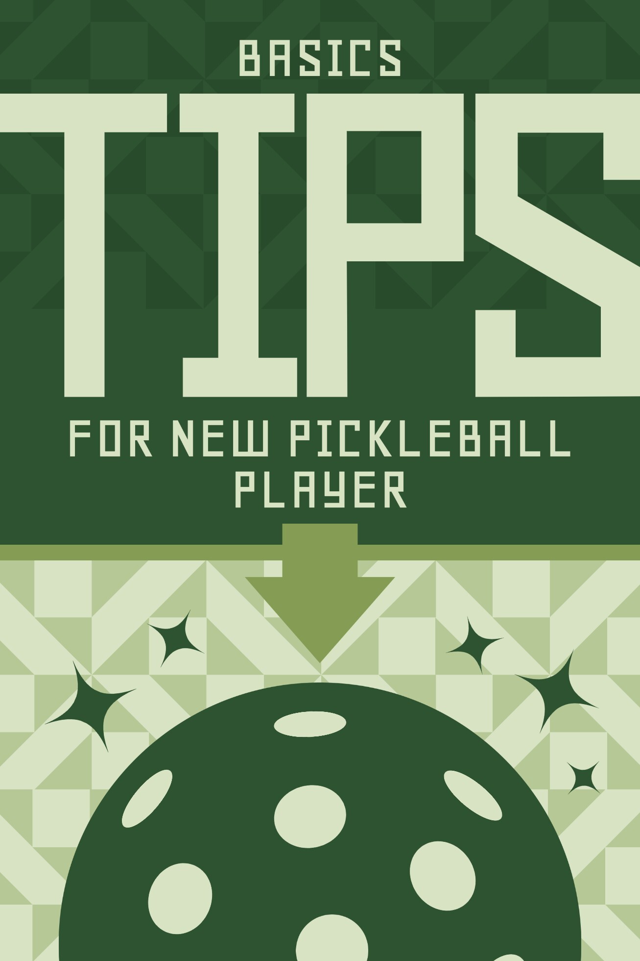 Tips for New Pickleball Player Pinterest Graphic