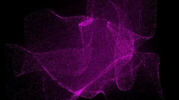 Purple Animation Of Particles Into the Black Void video