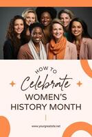 How to Celebrate Women's History Month template