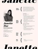 Minimalist Photographer Template