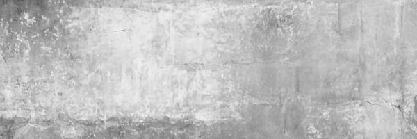 Old wall panorama texture cement dirty gray with black  background abstract grey and silver color design are light with white background. photo