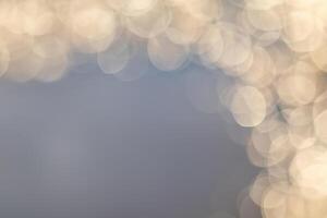 Abstract background of soft creamy bokeh circles. photo