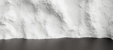 abstract white rough wave wall photo