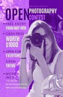Open Photography Contest Poster Template