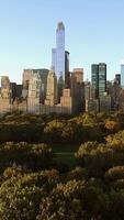 New York City Manhattan Skyline Vertical Smartphone Video Background