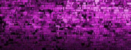 Purple Brick Wall Background Texture, Vibrant and Textured photo