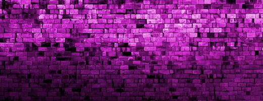 Purple Brick Wall Background Texture, Vibrant and Textured photo