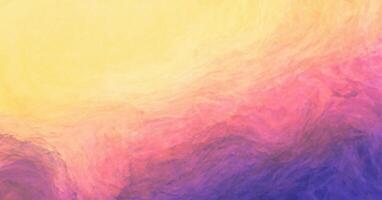 Abstract Colorful Watercolor Paint, Purple, Orange, Yellow Background with Liquid Fluid Texture for Banner photo