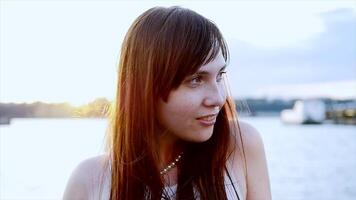 Lifestyle Portrait of Young Beautiful Confident Woman in The City video