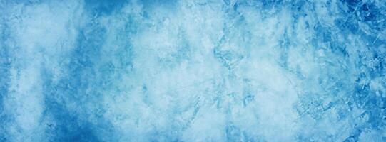 Blue Cement and Grunge Texture, Horizontal Blank Concrete Wall Background photo