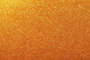 Golden Sparkling Lights Festive Background, Abstract Bokeh and Falling Stars photo