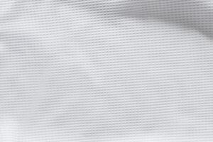 Pristine Sportswear Elegance, Abstract White Football Jersey Fabric Texture, a Stylish Athletic Background photo