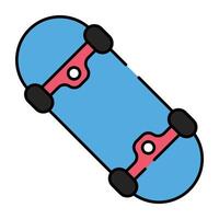 An icon design of skateboard vector