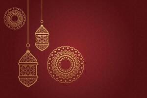 Eid al-Fitr, Ramadhan decorative greeting card vector