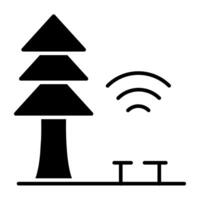 Modern design icon of smart park vector