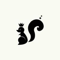 squirrel simple vector logo design for modern company logo