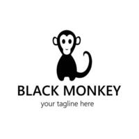 Creative monkey logo design with simple concept. Suitable for businesses and companies vector