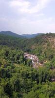 Waterfall in tropical mountains rainforest in Chiang Mai. video