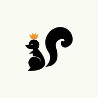 squirrel simple vector logo design for modern company logo