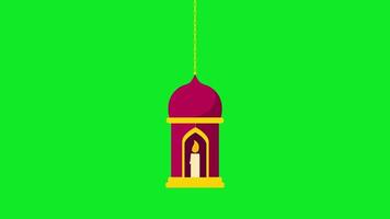 islamisch Ramadan Laterne Symbol Vektor Illustration video