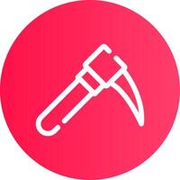 Pickaxe Creative Icon Design vector