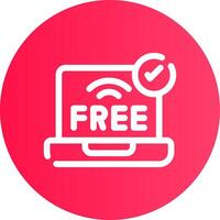 Free Wifi Creative Icon Design vector