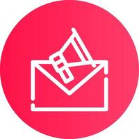 correo electrónico márketing creativo icono diseño vector