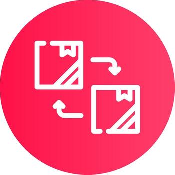 diseño de icono creativo de reemplazo vector