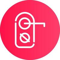 Do Not Disturb Creative Icon Design vector