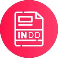 INDD Creative Icon Design vector