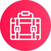 Suitcase Creative Icon Design vector