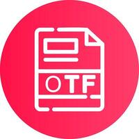 OTF Creative Icon Design vector