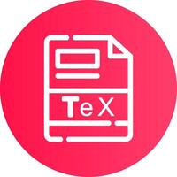 TeX Creative Icon Design vector