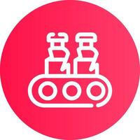 Conveyor Belt Creative Icon Design vector