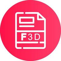 F3D Creative Icon Design vector