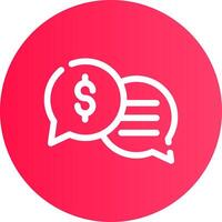 Business Dialog Creative Icon Design vector