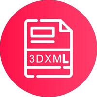 3DXML Creative Icon Design vector